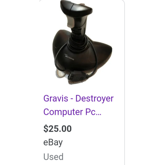 Gravis Destroyer PC Controller Joystick 10501! Excellent Condition - Picture 4 of 4